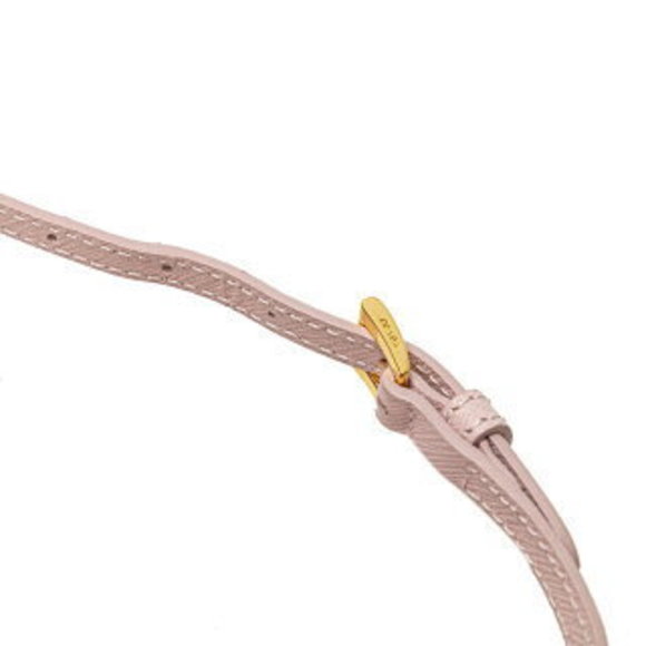 Prada triangle logo plate Shoulder Bag pink nylon - Picture 6 of 10